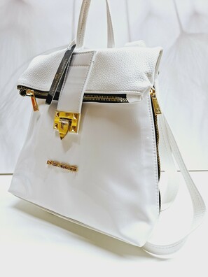 Plecak Massimo Contti damski elegancki w kolorze białym 