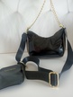 Piękna torebka  Laura Biaggi listonoszka crossbody Bag czarny (3)